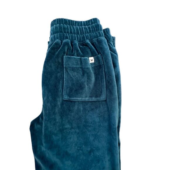 Hurley ~ dark Teal Velour Pull on Lounge Pants ~ size Small - Picture 12 of 12